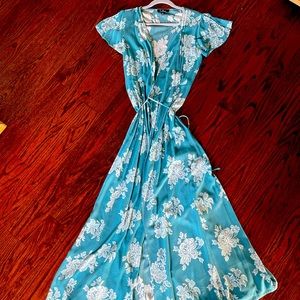 Lulu’s maxi wrap dress